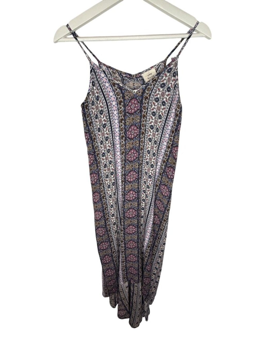 Knox Rose High Low Maxi Dress XS Floral Boho Sleeveless